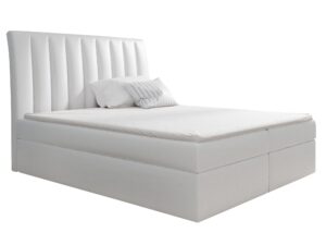 Łóżko Szare Tapicerowane BEZEN