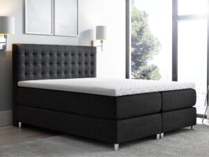 miniaturka Łóżko Z Pikowanym Zagłówkiem NAGATA