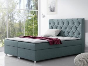 miniaturka Białe Łóżko Tapicerowane IWAKI