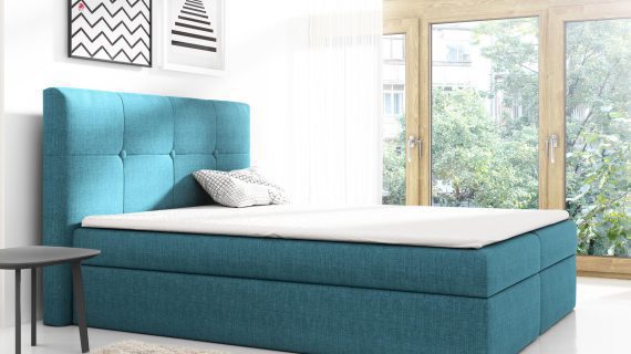 miniaturka Łóżko Z Wysokim Zagłówkiem ISUMI