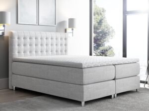 miniaturka Łóżko Z Pikowanym Zagłówkiem NAGATA