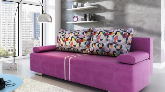 Sofa Z Zagłówkami Rozkładana GRAVATA aranżacja