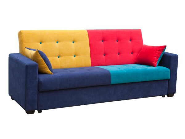 Sofa w kolorze limonki z funkcją spania – nowoczesna forma