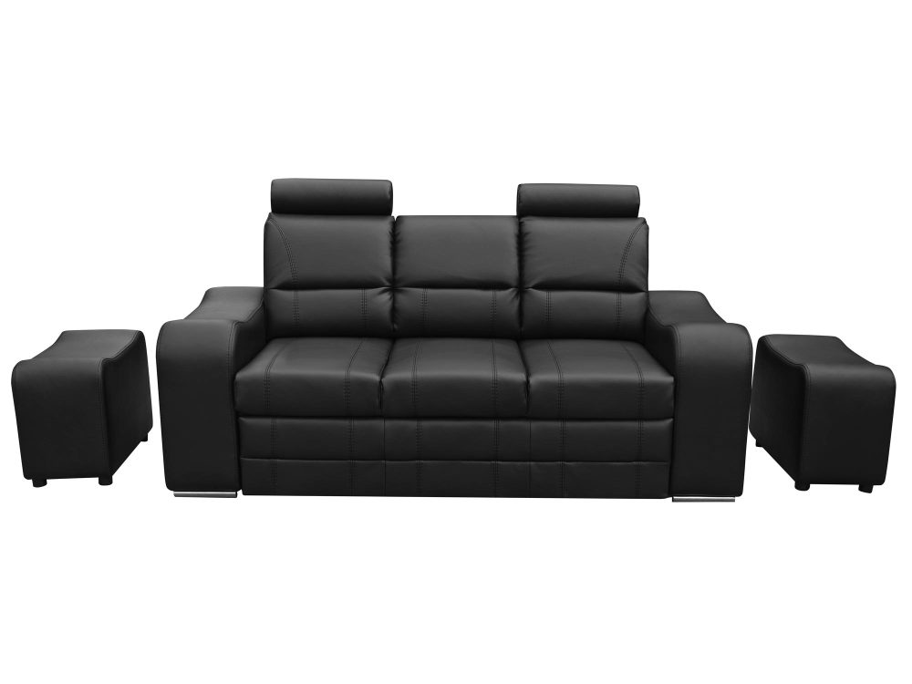 Nowoczesna Sofa Do Salonu z Pufami AKIRUNO - obrazek 5