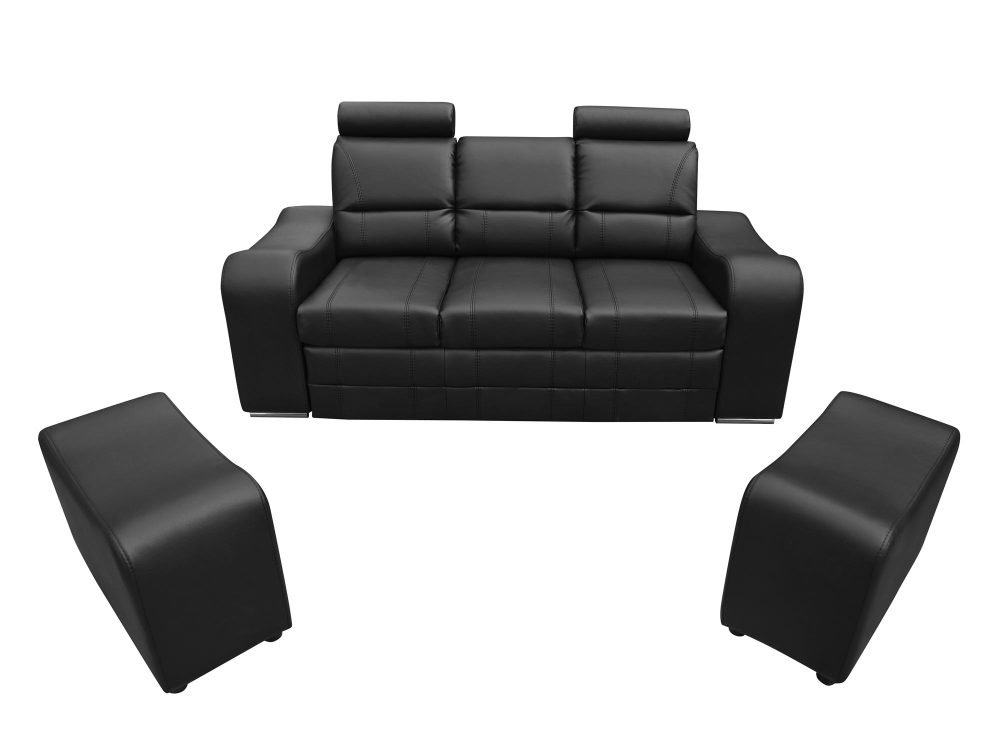 Nowoczesna Sofa Do Salonu z Pufami AKIRUNO - obrazek 6