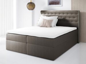 miniaturka Łóżko Z Pikowanym Zagłówkiem NARITA