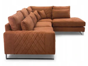 miniaturka Narożnik z Zagłówkami i Chromowanymi Nóżkami SANDTON