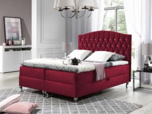 miniaturka Łóżko Welur W Stylu Francuskim OKAWA