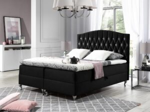 miniaturka Łóżko Welur W Stylu Francuskim OKAWA