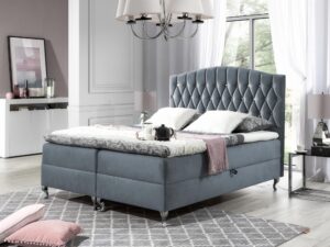 miniaturka Łóżko Welur W Stylu Francuskim OKAWA