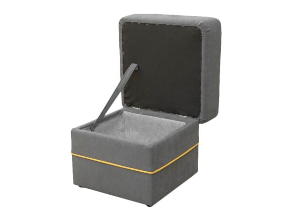 Mała Pufa Tapicerowana 45x45 MANAUS otwarta pufa