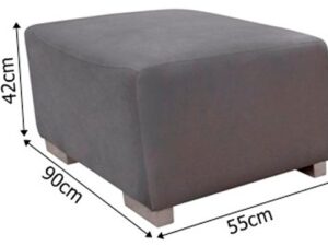 miniaturka Szeroka Tapicerowana PUFA SERRA