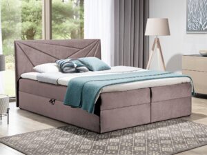 miniaturka Łóżko Z Tapicerowanym Zagłówkiem NEMURO 5