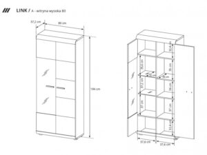 miniaturka Witryna Wysoka do Jadalni LINK