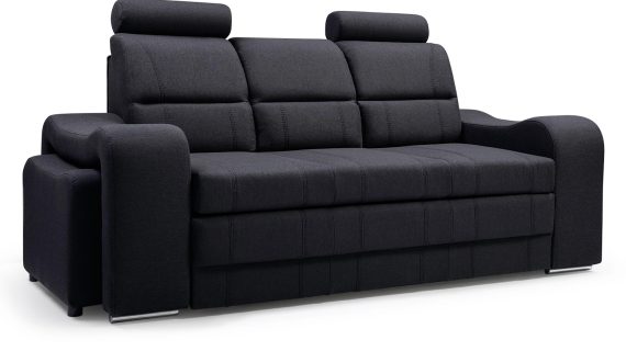 Nowoczesna Sofa Do Salonu z Pufami AKIRUNO
