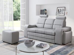 miniaturka Nowoczesna Sofa Do Salonu z Pufami AKIRUNO