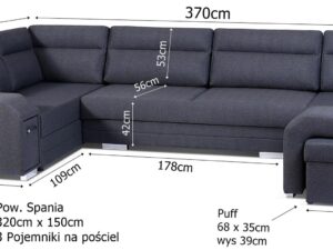 miniaturka Narożnik W Kształcie U Z Barkiem FERRAZ