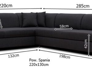 miniaturka Duży Rozkładany Narożnik Z Pojemnikiem BANGI