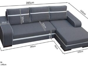 miniaturka Nowoczesny Narożnik Z Poduszkami MONVORIA