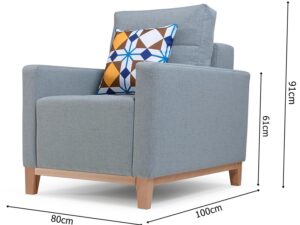 miniaturka Fotel W Stylu Skandynawskim JANDIRA