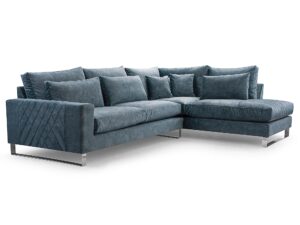 miniaturka Narożnik z Zagłówkami i Chromowanymi Nóżkami SANDTON