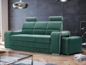 miniaturka Nowoczesna Sofa Do Salonu z Pufami AKIRUNO