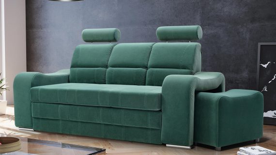 Nowoczesna Sofa Do Salonu z Pufami AKIRUNO - obrazek 26