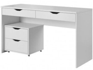 Białe Funkcjonalne Biurko Mati