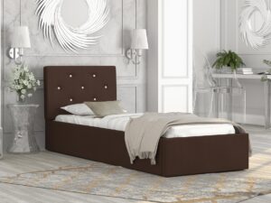 miniaturka Tapicerowane łóżko 90×200 Burkina