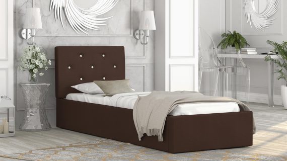 miniaturka Tapicerowane łóżko 90×200 Burkina