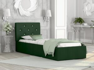 miniaturka Tapicerowane łóżko 90×200 Burkina