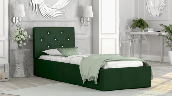 miniaturka Tapicerowane łóżko 90×200 Burkina