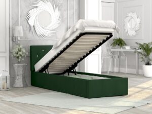 miniaturka Tapicerowane łóżko 90×200 Burkina