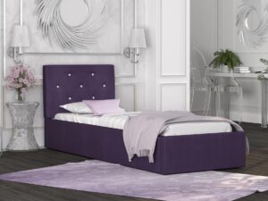 miniaturka Tapicerowane łóżko 90×200 Burkina