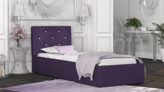 miniaturka Tapicerowane łóżko 90×200 Burkina