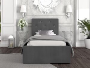 miniaturka Tapicerowane łóżko 90×200 Burkina