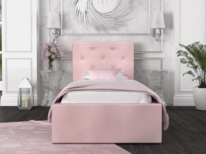 miniaturka Tapicerowane łóżko 90×200 Burkina