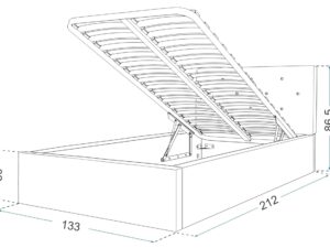 miniaturka Łóżko tapicerowane 120×200 Burkina