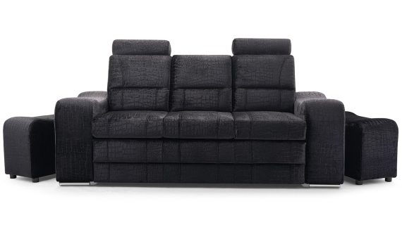 Nowoczesna Sofa Do Salonu z Pufami AKIRUNO - obrazek 21
