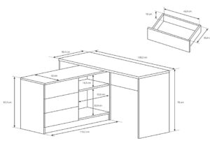 miniaturka Funkcjonalne biurko TEO