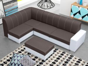 miniaturka Narożnik Z Dużą Pufą MIDRANT + PUFA