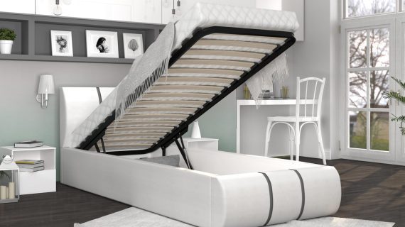 miniaturka Łóżko tapicerowane 120×200 Gitega