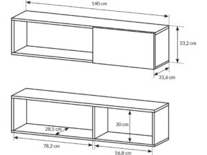 miniaturka Nowoczesna meblościanka 3D