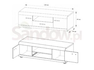 miniaturka Stylowa Szafka RTV LINK