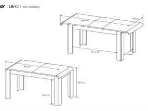 miniaturka Stół Rozkładany do Jadalni LINK