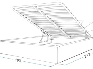 miniaturka Łóżko sypialniane 180×200 Asmara