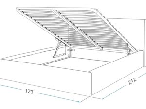 miniaturka Dwuosobowe łóżko 160×200 Angola
