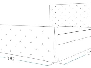miniaturka Łóżko podwójne 140×200 Kinszasa