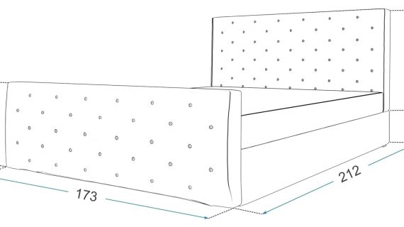 miniaturka Łóżko sypialniane 160×200 Kinszasa