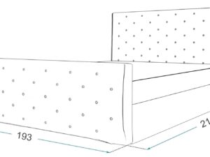 miniaturka Łóżko dwuosobowe 180×200 Kinszasa